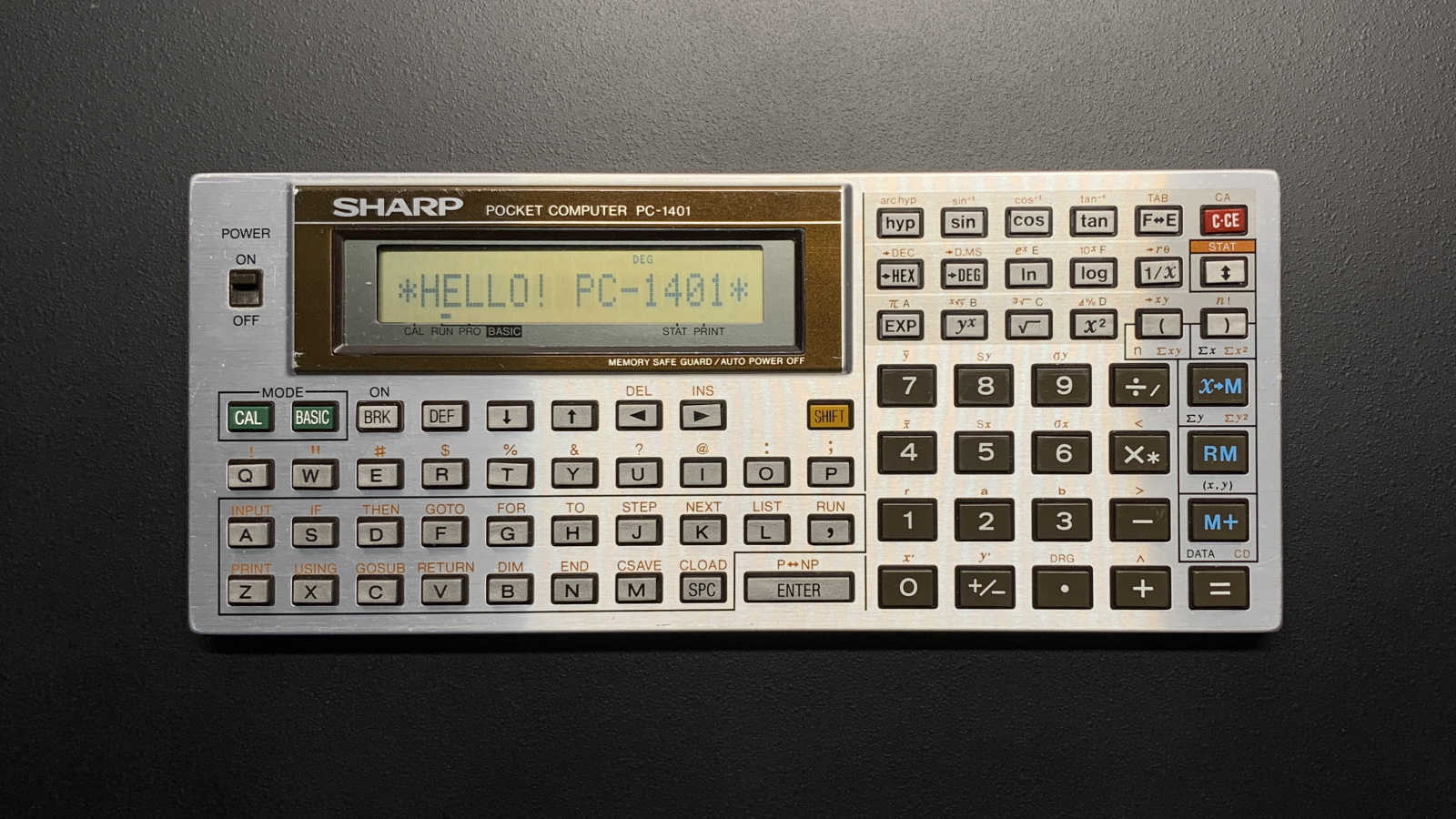 SHARP PC-1401/02 の使い方