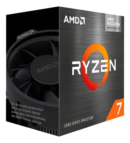 Caixa Vazia Amd Cpu Ryzen 7 5700x Adesivo Blister Manual