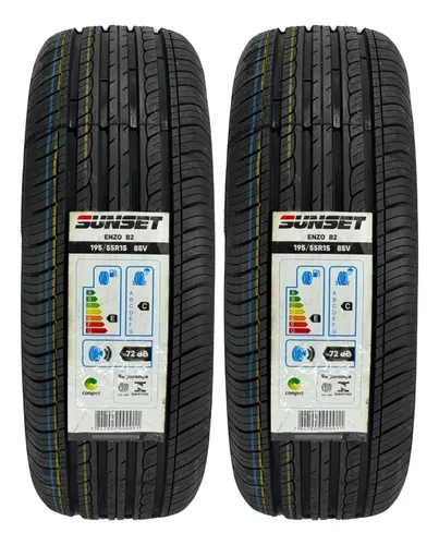 Kit 04 Pneus 195/55r15 85v Sunset Enzo B2 Fox + Brinde | MercadoLivre