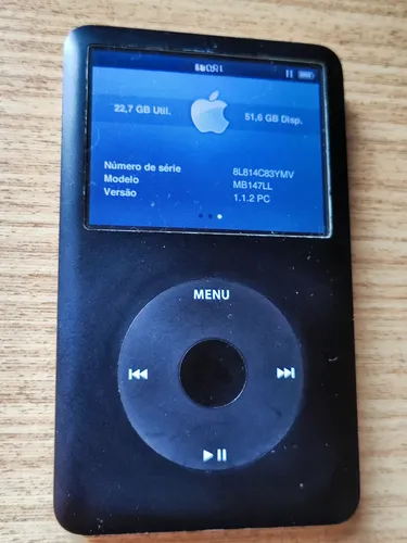Apple Ipod Classic 80gb Preto Preto | Parcelamento sem juros