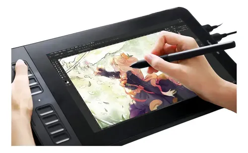 Mesa Digitalizadora Gaomon Pd1161 Desenhe Na Tela Pt Cor Preto