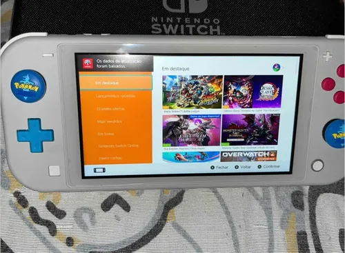 Nintendo Switch Lite Edição Limitada Pokemon Sword/shield Gray
