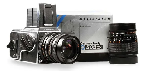 Kit Câmera Hasselblad 503cx Com Duas Lentes E Acessórios Preto