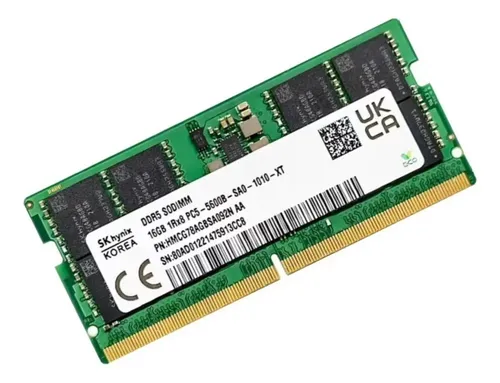 Memória Notebook 16gb Sk Hynix Ddr5 5600mhz Hmcg78agbsa092n