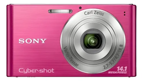 Câmera Digital Sony Cyber Shot 14.1 Mega Pixels Cybershot Rosa