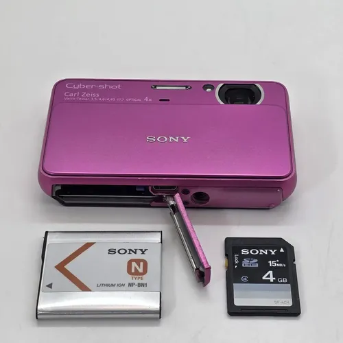 Câmera Digital Sony Cyber-shot Dsc-t99 14.1 Mpxs Touchscreen Rosa