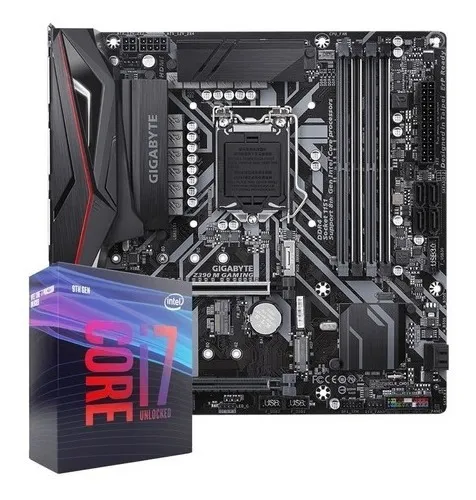 Kit Intel Core I7 9700k + Gibayte Z390m Gaming X | MercadoLivre