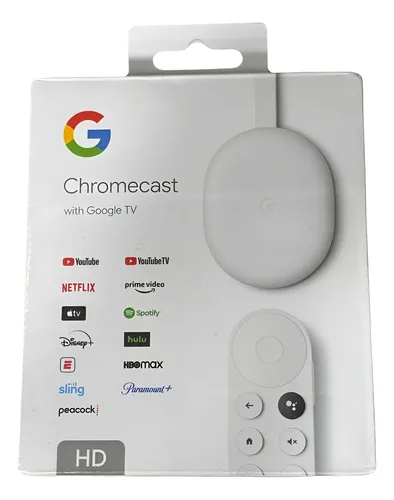 Google Chromecast With Google Tv Full Hd 8gb Snow 2gb Ram Branco