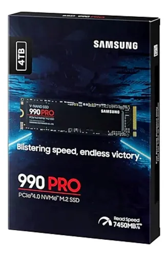 Ssd M2 Samsung 4 TB 990 Pro Nvme Pcie Gen 4.0 X4 Mz-V9p4t0bw Cor