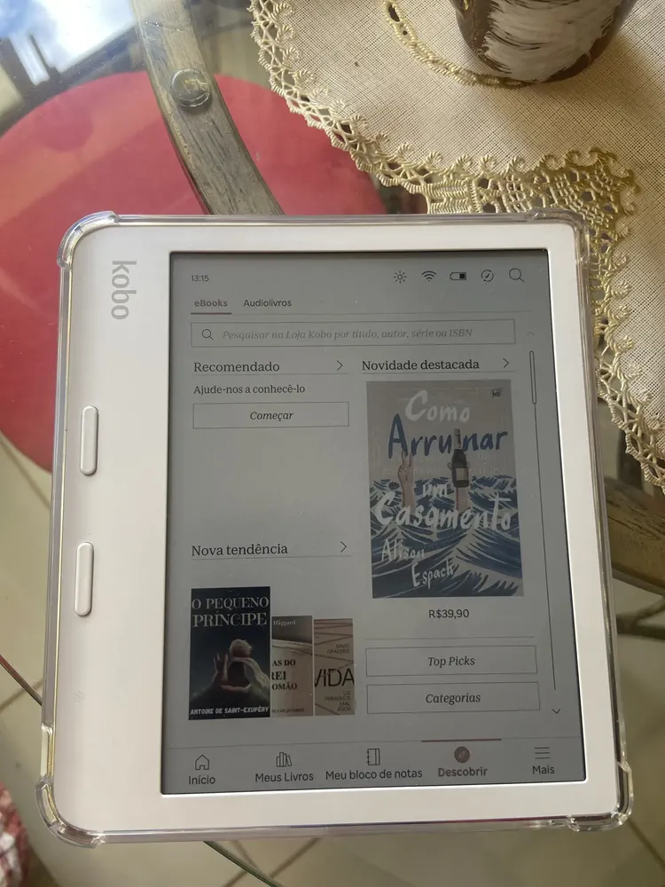 Kobo Libra Colour Cor Branco | Parcelamento sem juros