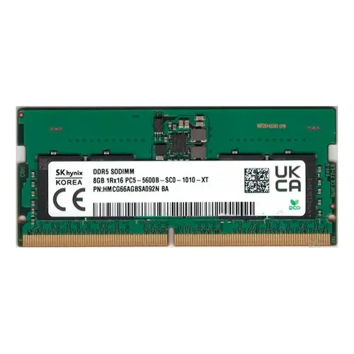 Memória DDR5 8GB 5600MHz SODIMM SK Hynix Para Notebook | Frete grátis
