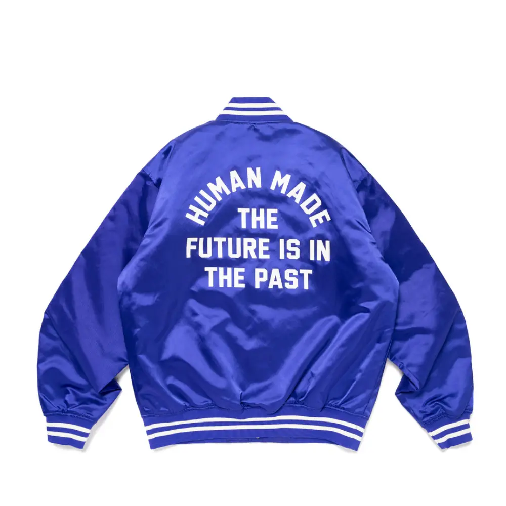 Human Made Nylon Stadium Jacket Blue | Stylish and Durable