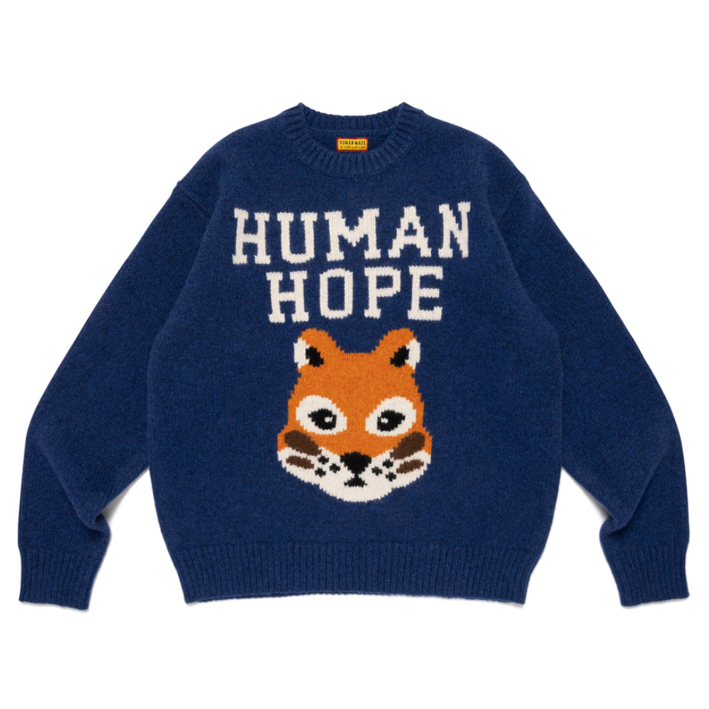 Human Hope Low Gauge Knit Navy | Stylish & Comforta