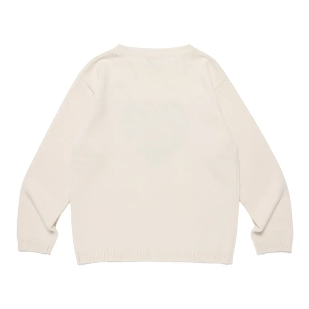 Human Hope Heart Knit Sweater | Stylish Comfort in Japan