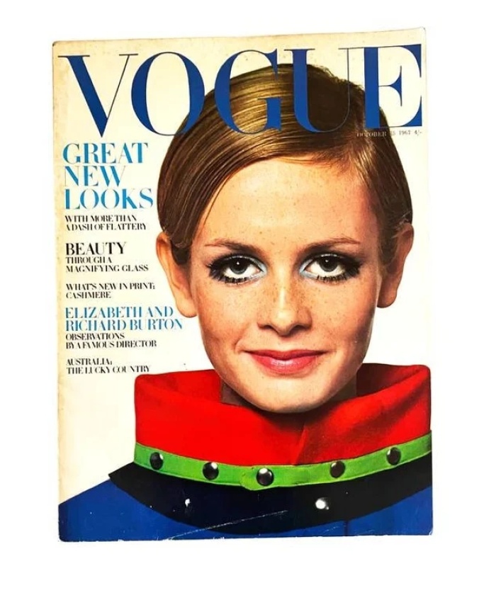 1967 Vogue Magazine - Twiggy - 60th birthday - Hunt Vintage