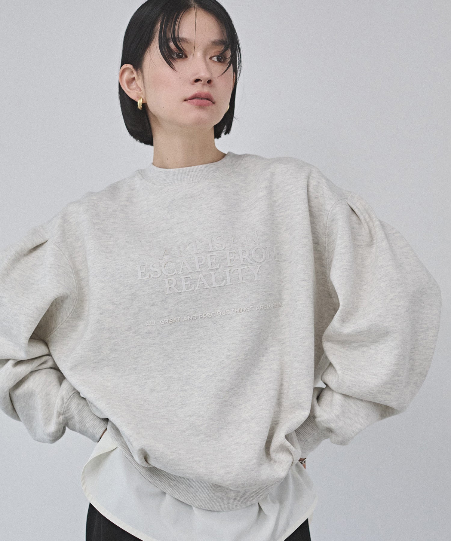 裏起毛 フロッキーロゴ スウェット