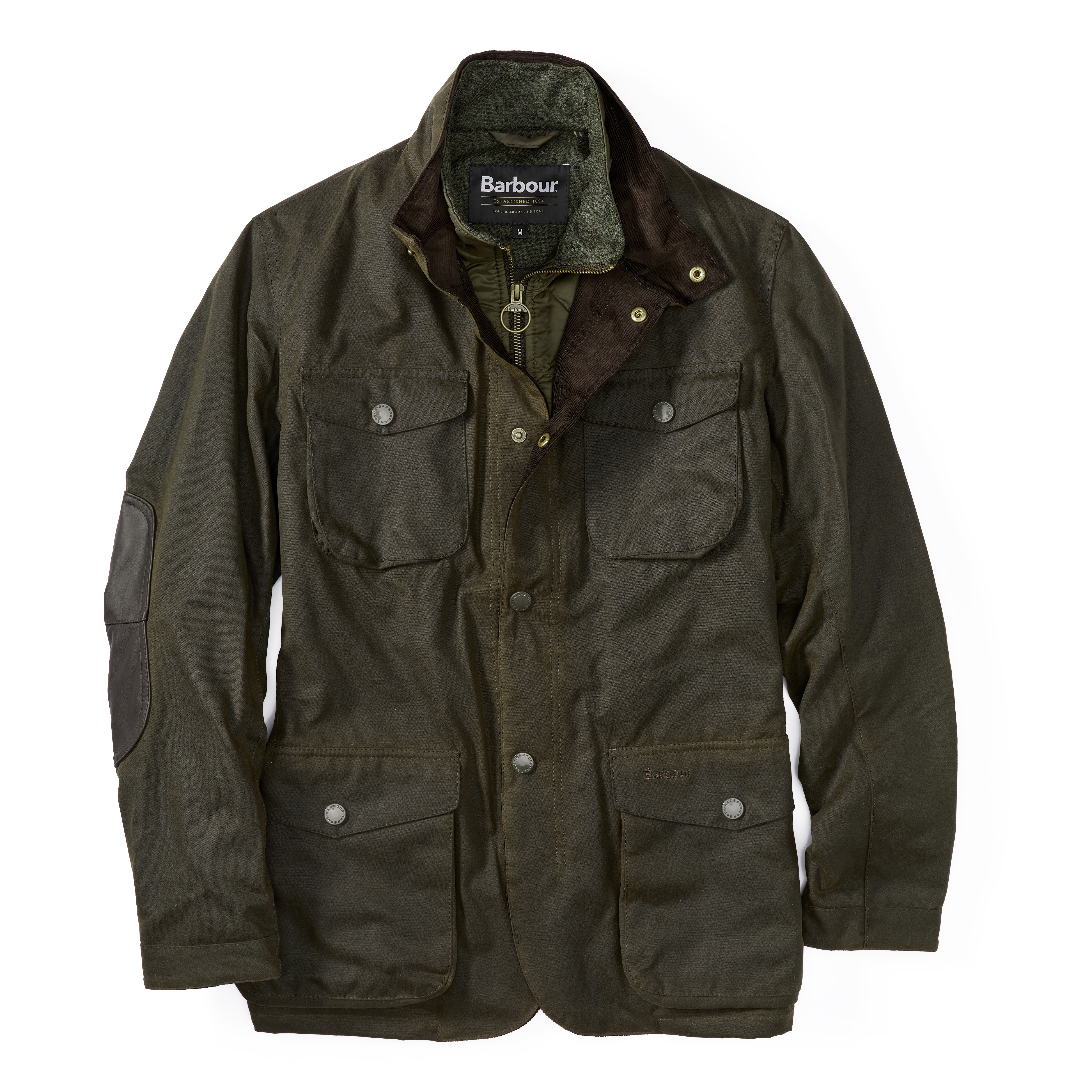Barbour Ogston Waxed Jacket - Olive | Waxed Jackets | Huckberry