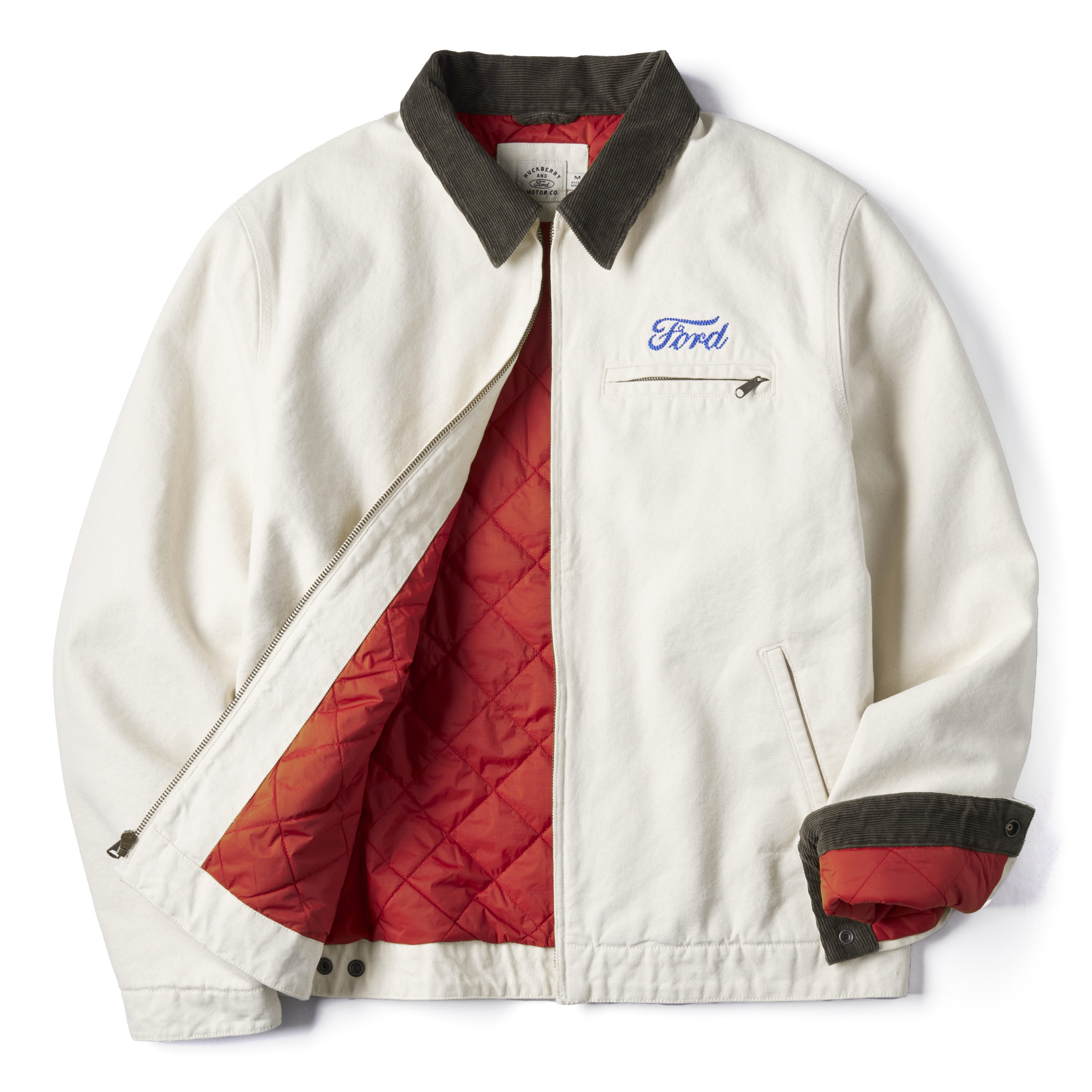 Huckberry x Ford Mechanic Jacket - White | Trucker Jackets | Huckberry