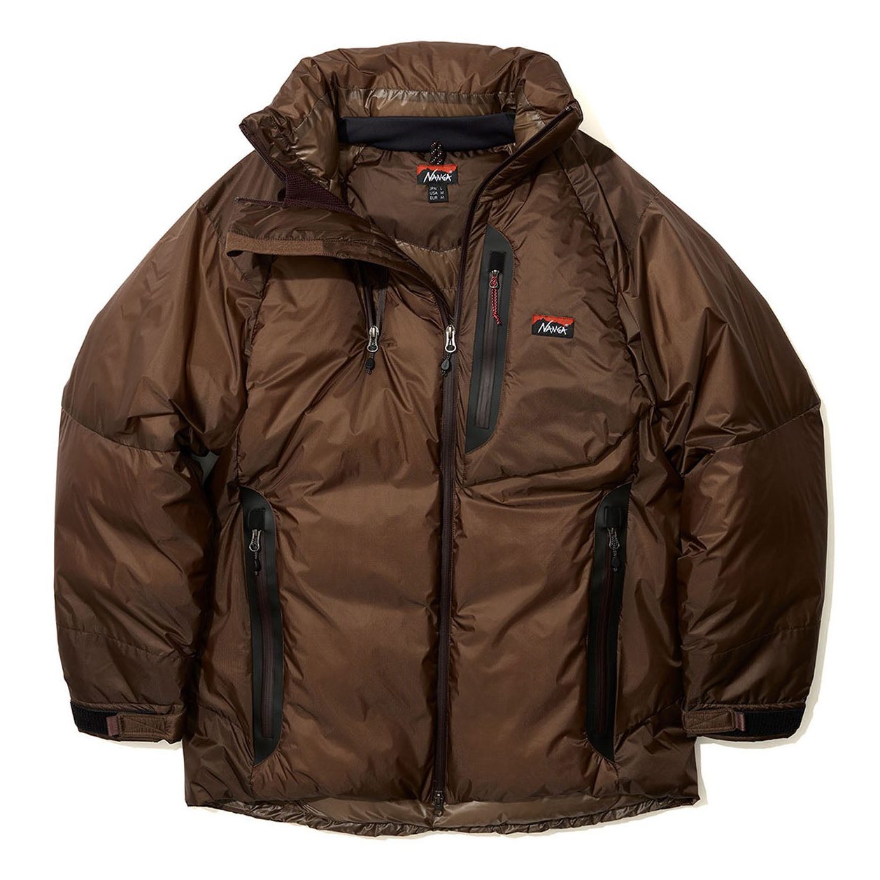 NANGA Aurora Stand Collar Light Down Insulated Jacket - Brown