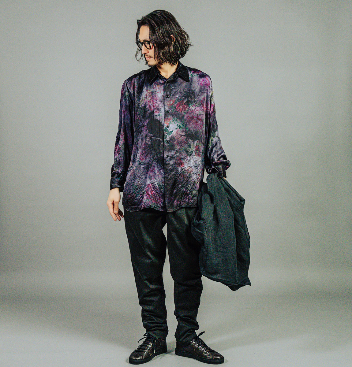 ジェフリー B.スモール ハンドダイ コモ シルクシャツ | HUES 福岡