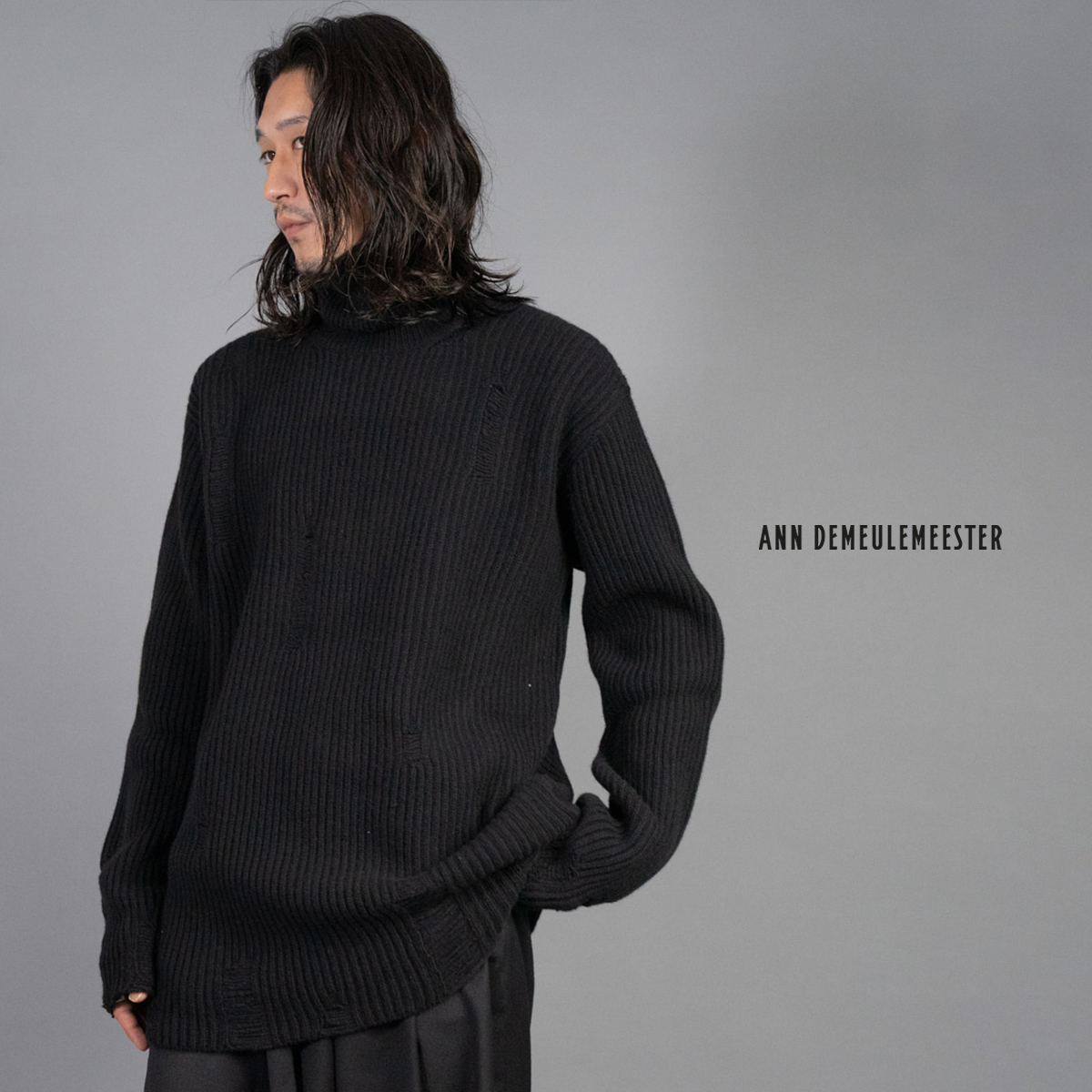 アンドゥムルメステールのハイネックダメージニット | HUES 福岡