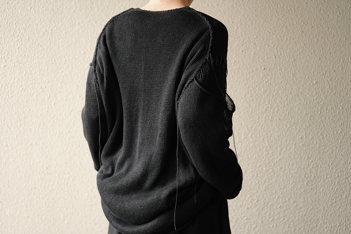 YOHJI YAMAMOTO 20SS Henley Neck Sweater | HUES 福岡セレクトショップ