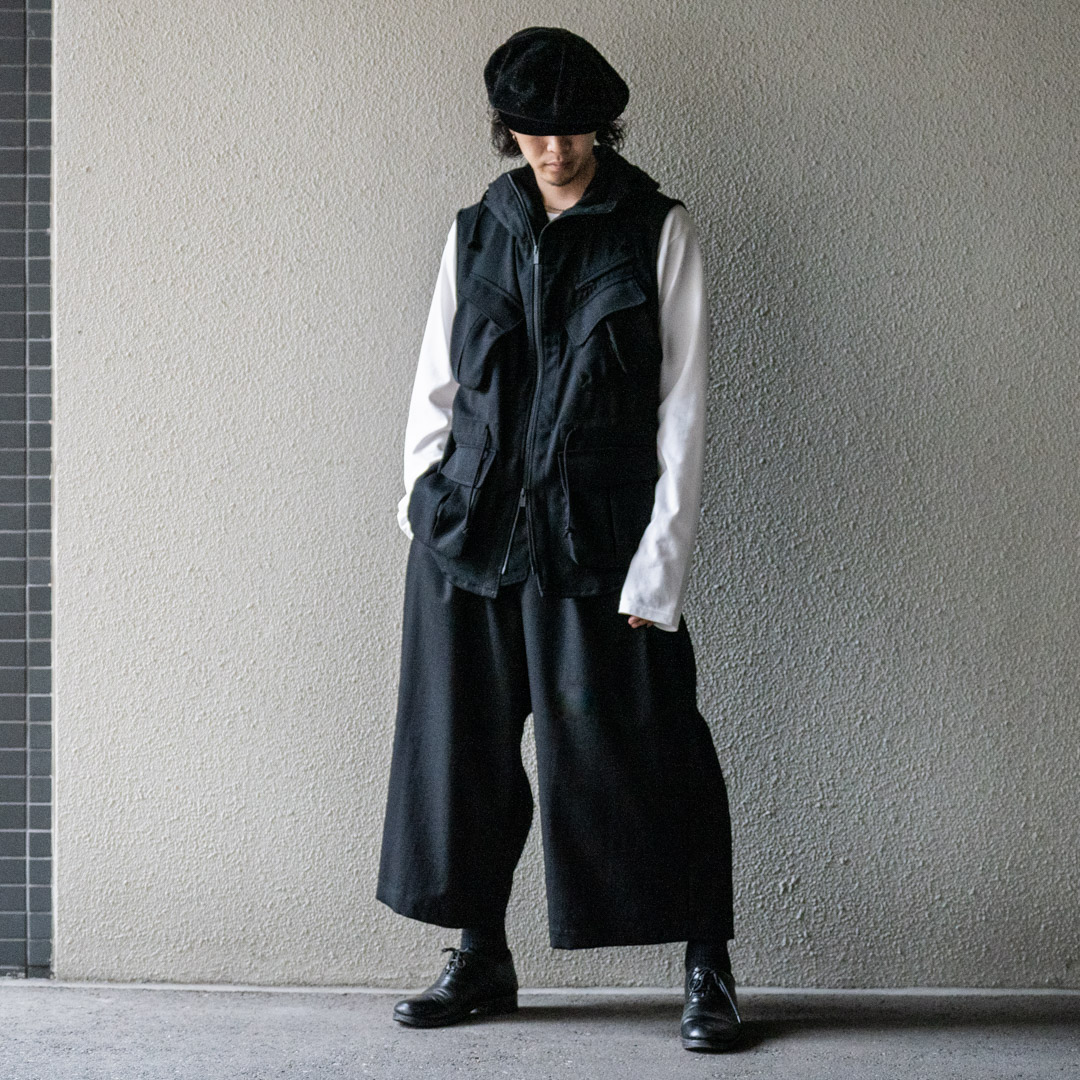 YOHJI YAMAMOTO ミリタリーフードベスト | HUES 福岡セレクトショップ