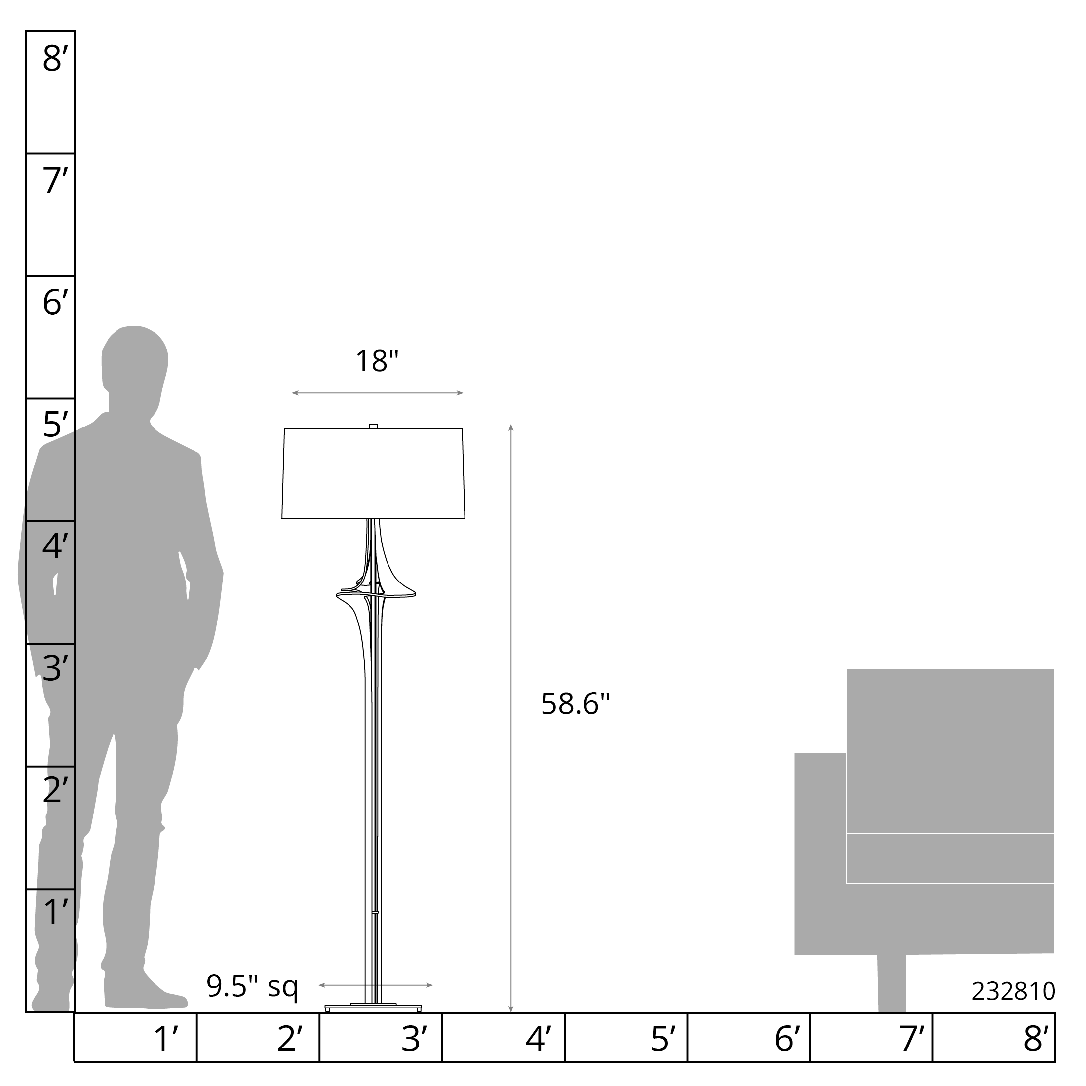 Antasia Floor Lamp | by Hubbardton Forge | 232810