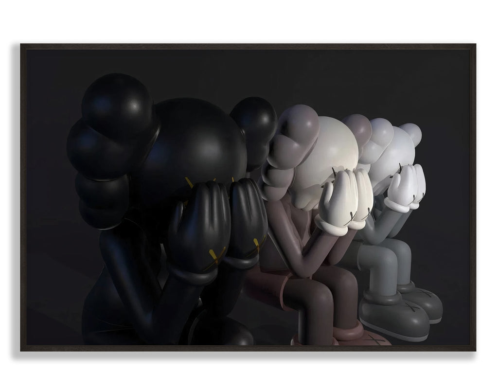 KAWS x 3 v2 Wall Art – Hyped Art