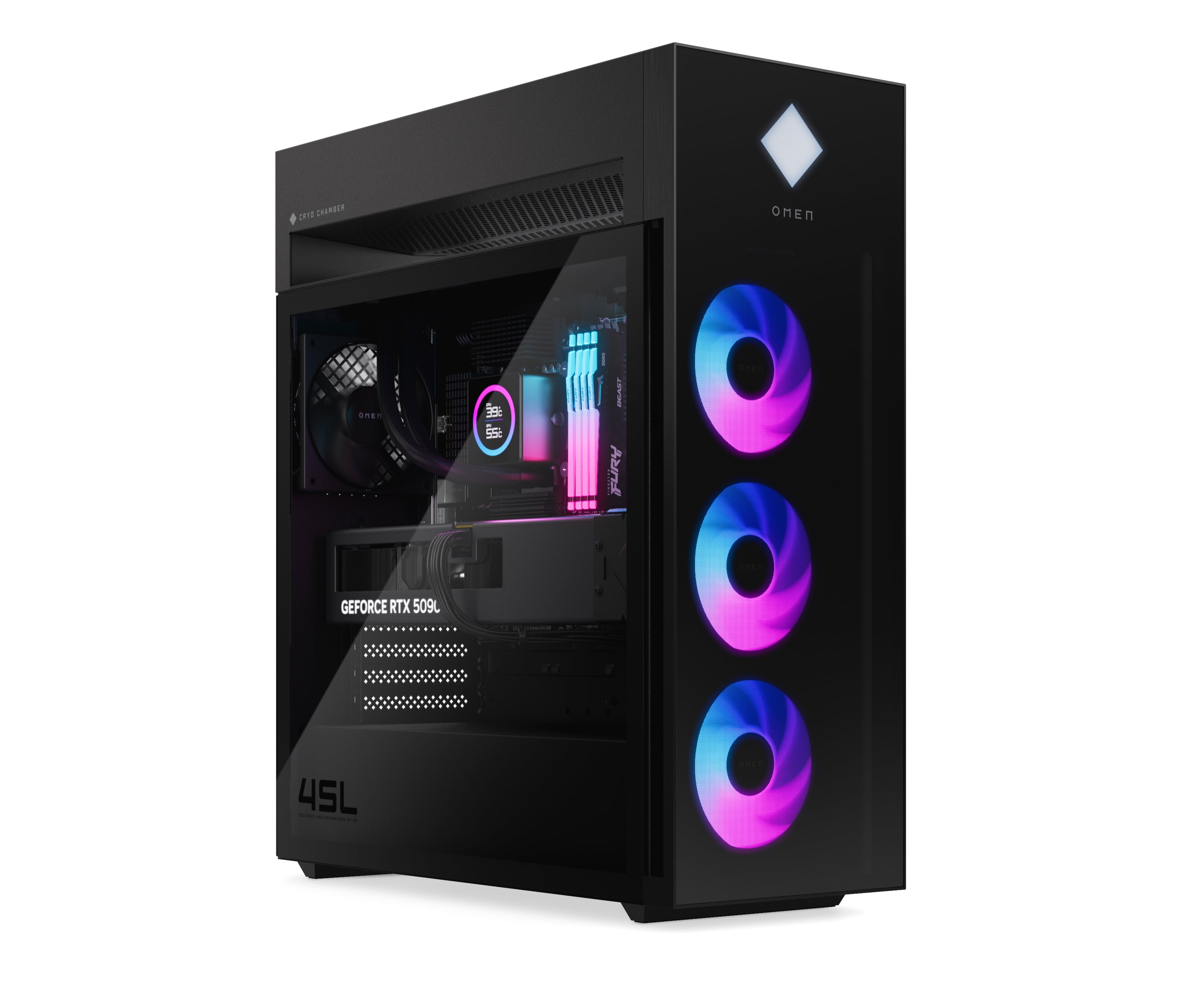 OMEN by HP 45L Gaming Desktop GT22-3090, Windows 11 Pro, Intel