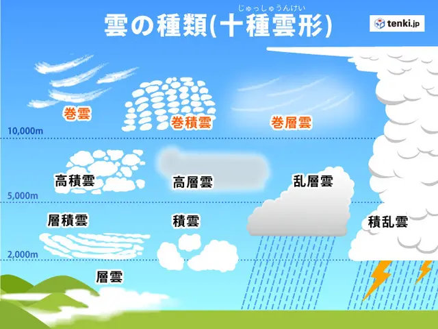 十種雲形】雲は全部で10種類 見分け方を形や高さから解説！～上層雲編