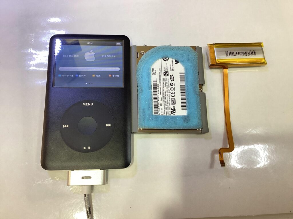 iPod Classicのバッテリー交換・SSD換装をご希望なら、スマホ修理館