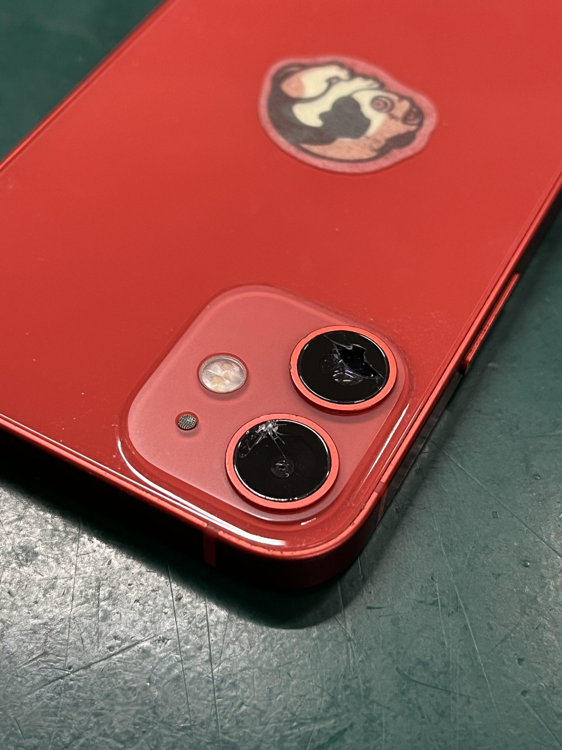 iPhone12 ブルー 64GB 背面割れ&リアカメラ下レンズひび割れあり