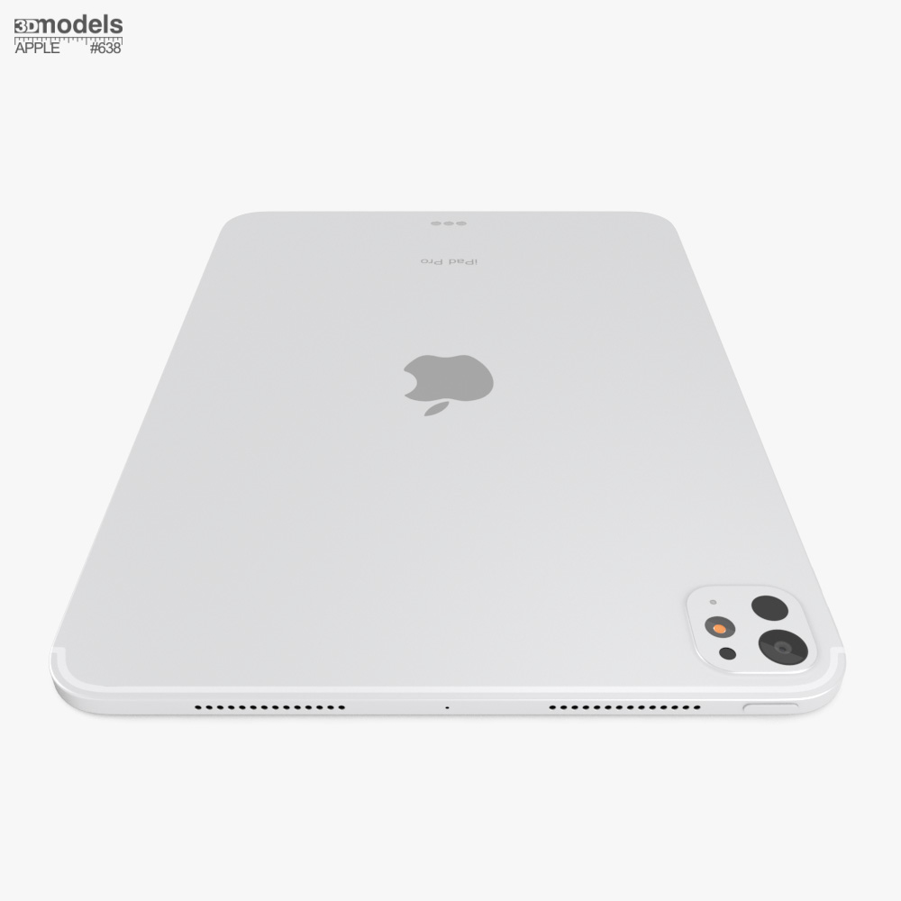 Apple iPad Pro M4 2024 11 inch Silver 3D model - Download Tablet