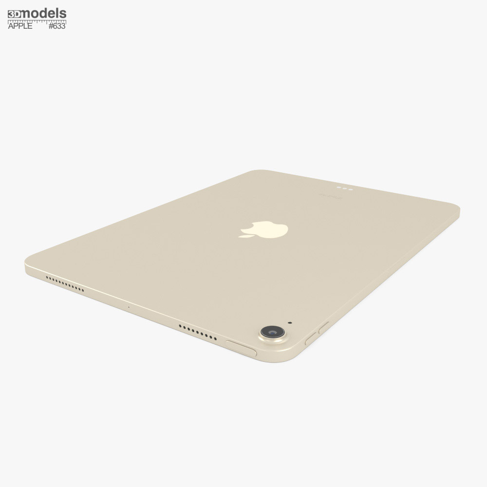 Apple iPad Air M2 11-inch (2024) Starlight 3D model - Download