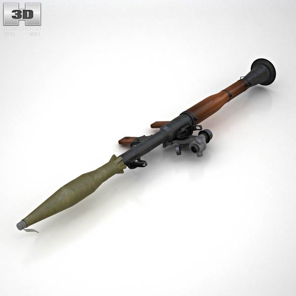 RPG-7 ロケットランチャー 3Dモデル - ダウンロード ロケット