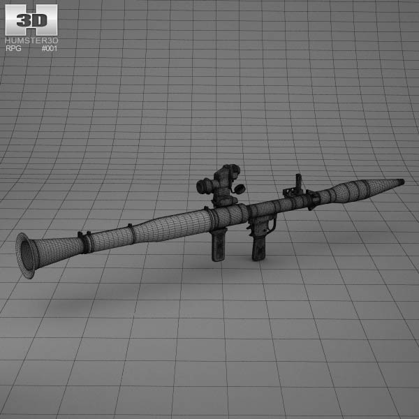 フルスクラッチ RPG-7 ロケットランチャー 3Dプリンター 成形 M フル