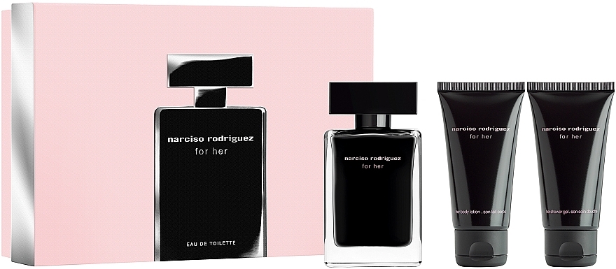 Narciso Rodriguez For Her Set (edt/50ml + b/lot/50ml + sh/gel/50ml