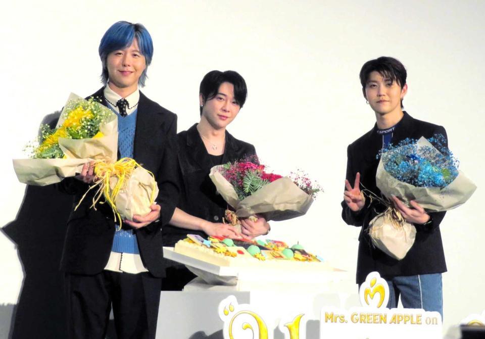 ミセス 10周年オリコン4冠 ケーキで祝福 大森元貴の言葉に若井滉斗