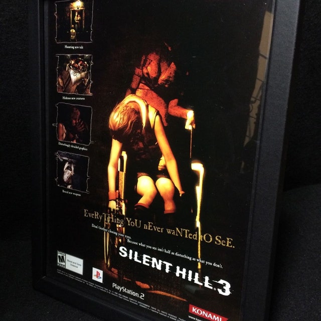 Silent Hill 3 Framed Print Ad/poster Official Original PS2
