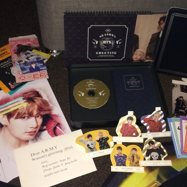 BTS Opened 2016 Season Greeting |bts Card |bts Party Decor |bts