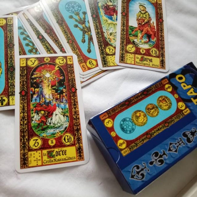 Rare Stairs of Gold Tarot by Tavaglione 78 Cards Deck - Ancient