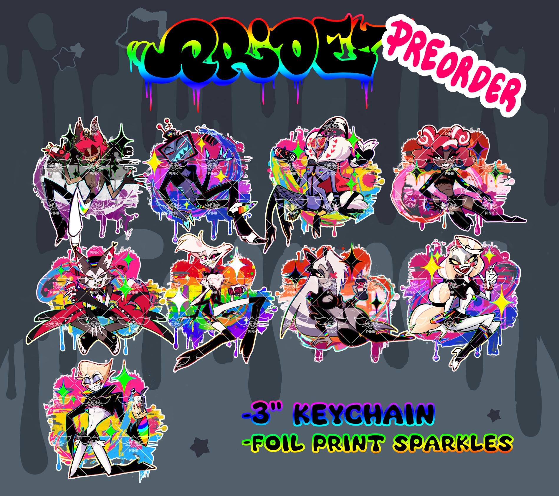 ハズビンホテル PRIDE 箔プリントキーホルダー - Etsy 日本