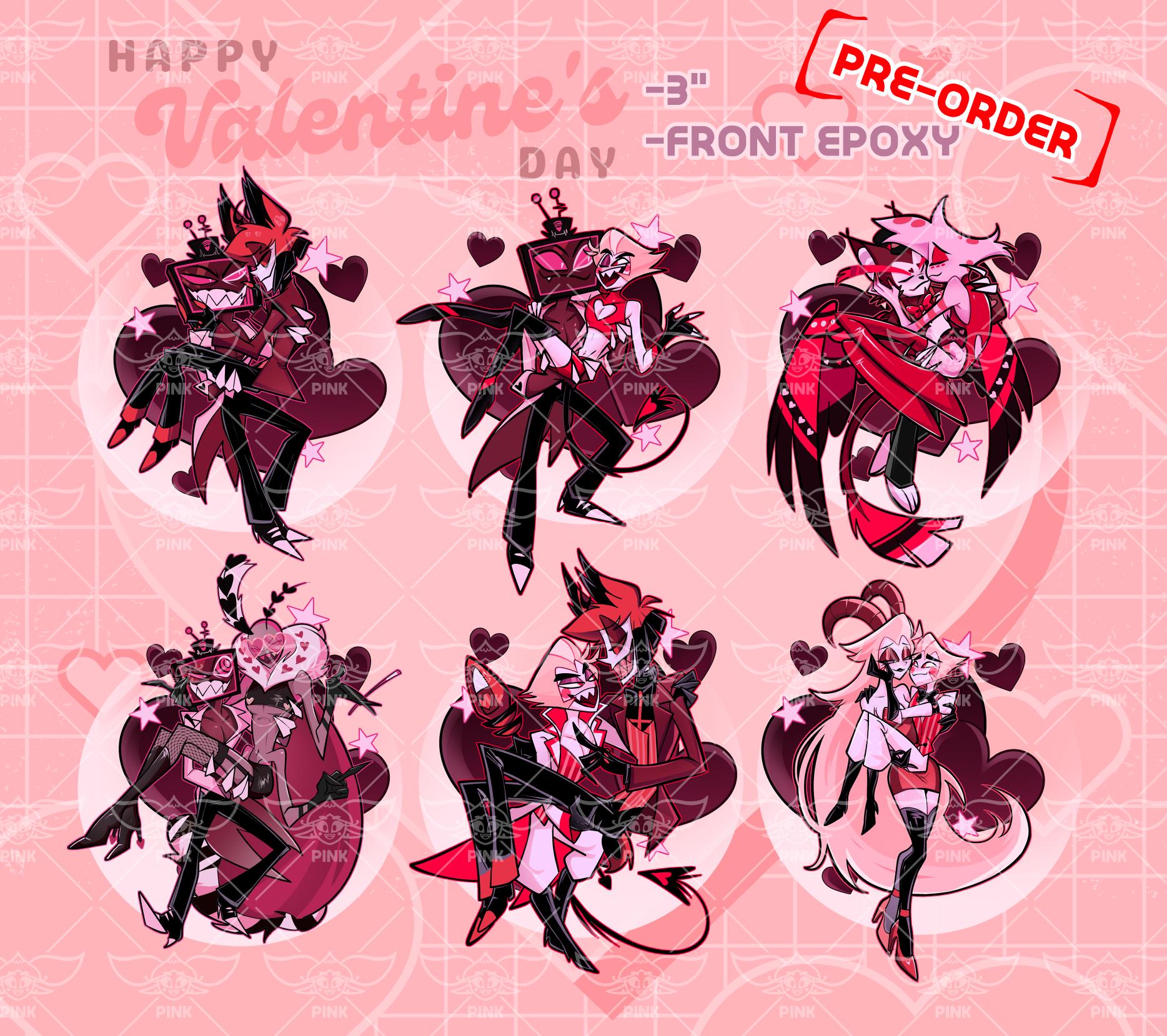 Hazbin Hotel Valentine's Ship Keychains (READ DESCRIPTION) - Etsy