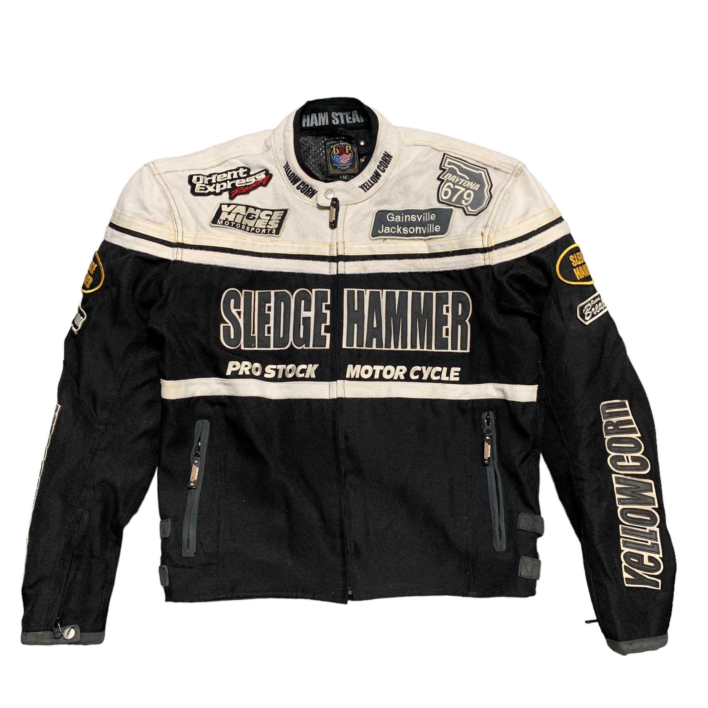 Vintage Yellow Corn Sledge Hammer Motorcycle Biker Jacket - Etsy