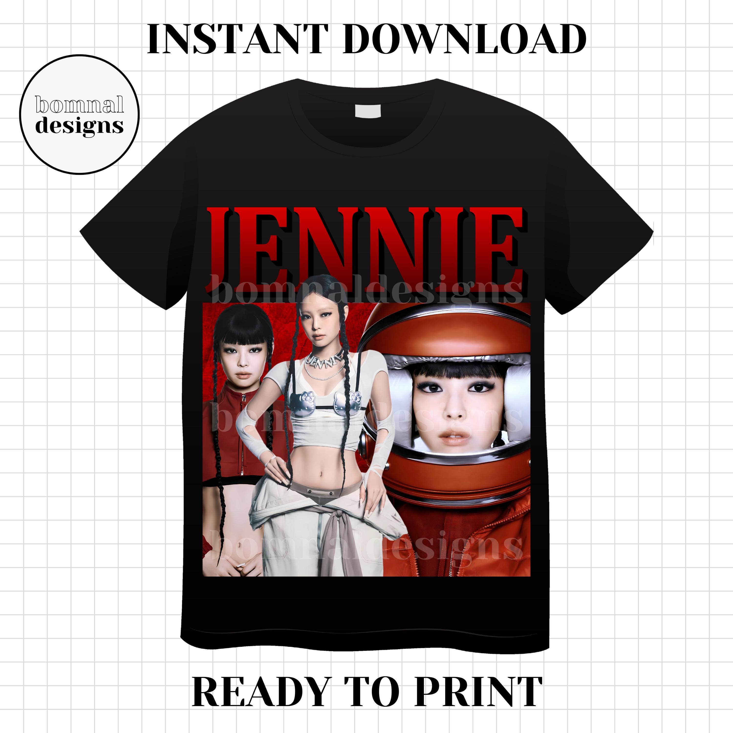 Blackpink Jennie Kim Ruby Bootleg T-shirt PNG | Blink K-pop Fan