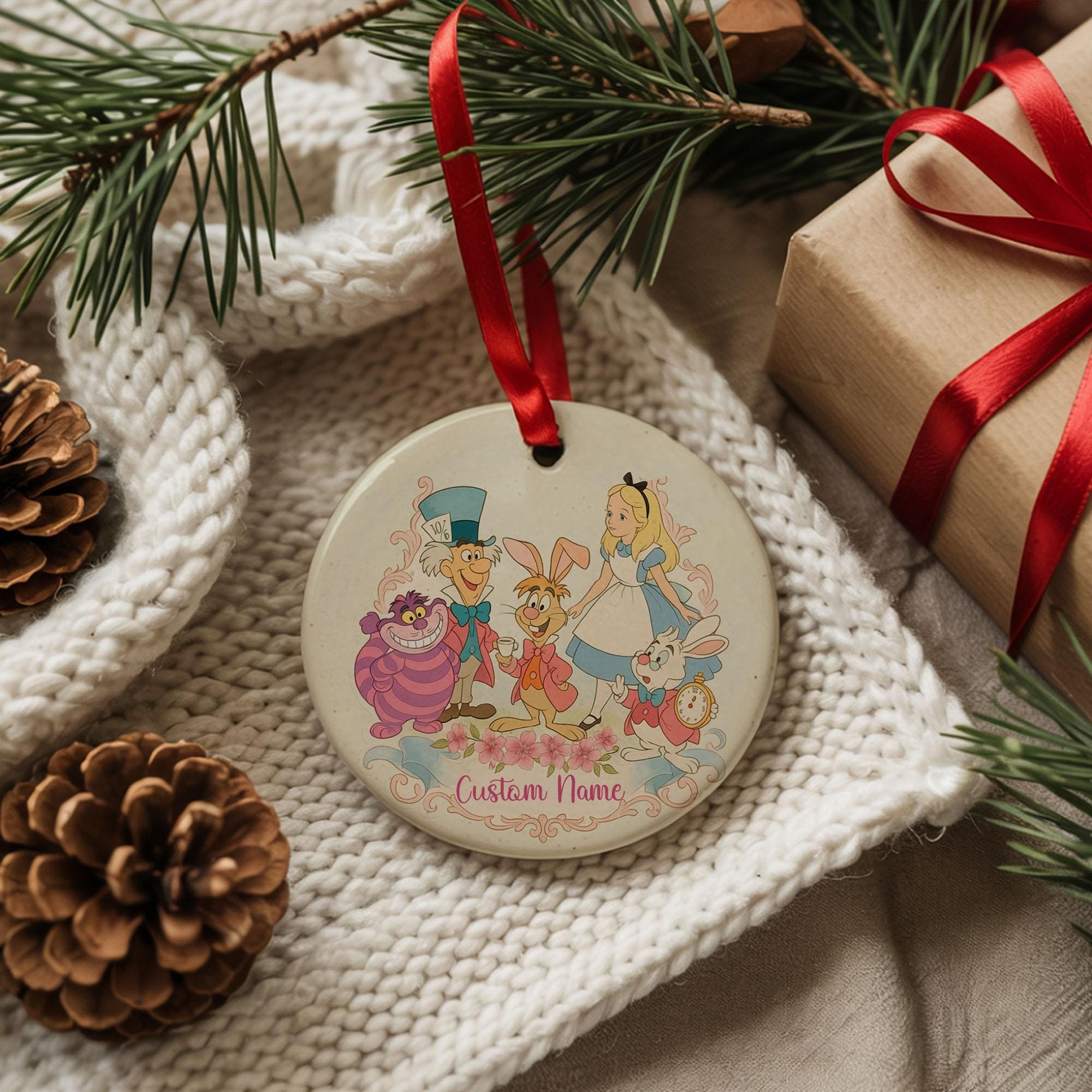 不思議の国のアリス クリスマス セラミック オーナメント、ディズニー