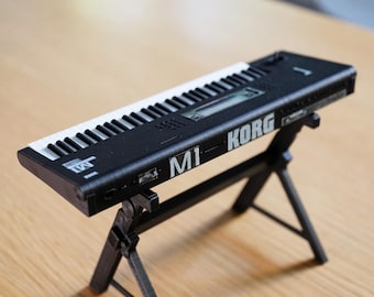 Miniature Yamaha DX7 II FD Synthesizer: 1/6 Scale Collectible with
