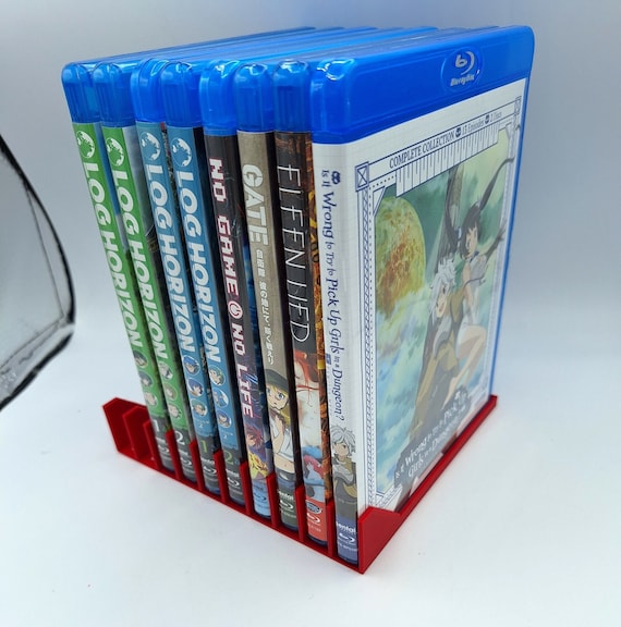 Blu-ray Case Organizer Tray, 5, 10, or 15 Slots, 3D Printed