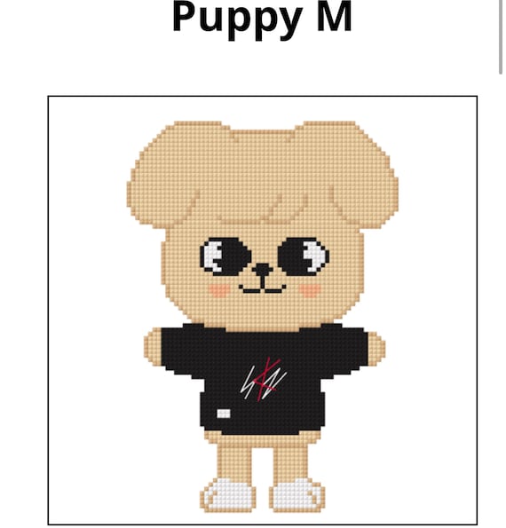 Kpop SKZOO Puppym / Seungmin Cross Stitch Pattern - Etsy